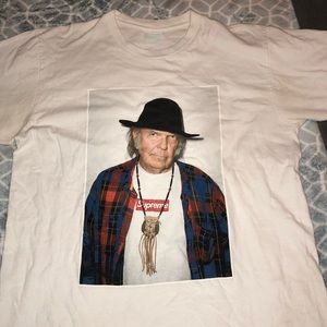 Supreme Neil young box logo t-shirt